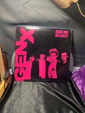 Gen X Kiss Me Deadly Vinyl Record - Black & Hot Pink Cover